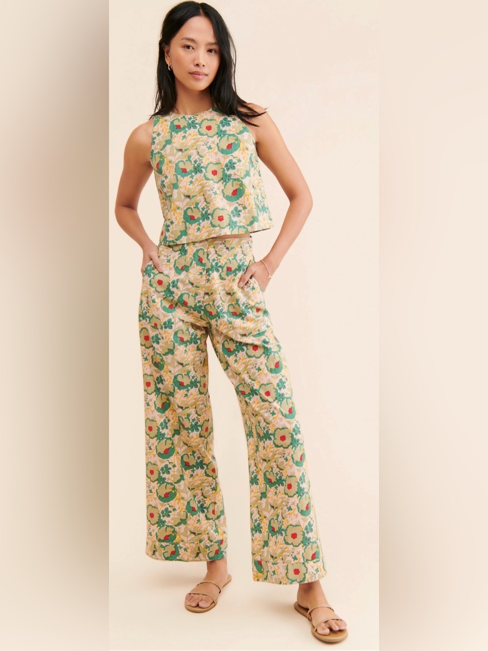 Mirth Tivot Pants and Tank set in Green